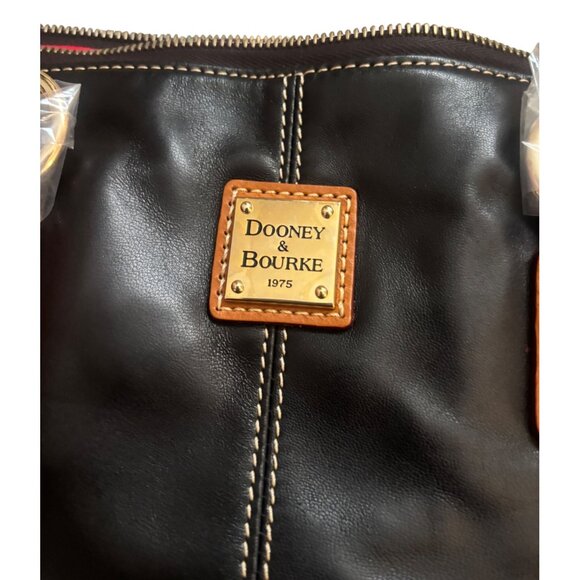 Dooney & Bourke O-Ring Shopper Black Leather Tote Bag NWT 5P832 BL $268 MSRP - Picture 13 of 15